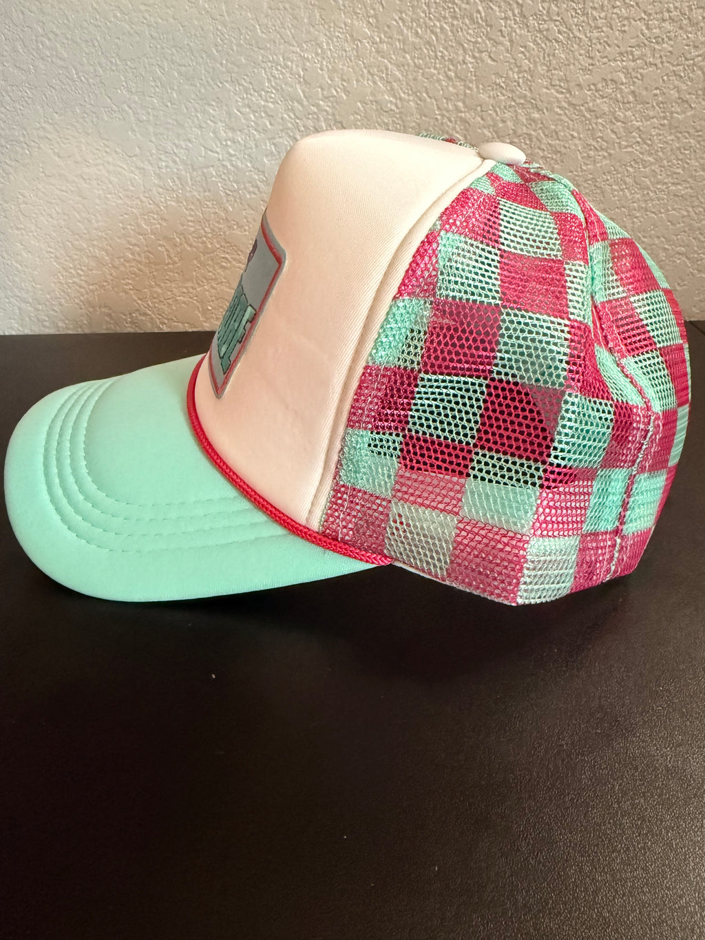 Lake Babe Checkered Print Hat