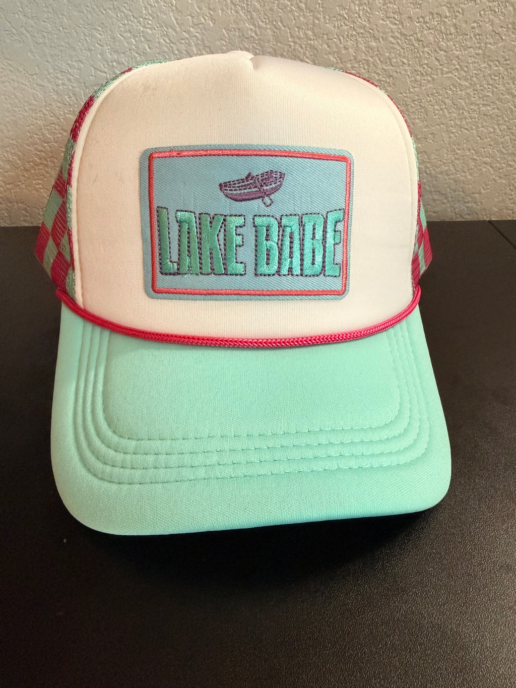 Lake Babe Checkered Print Hat